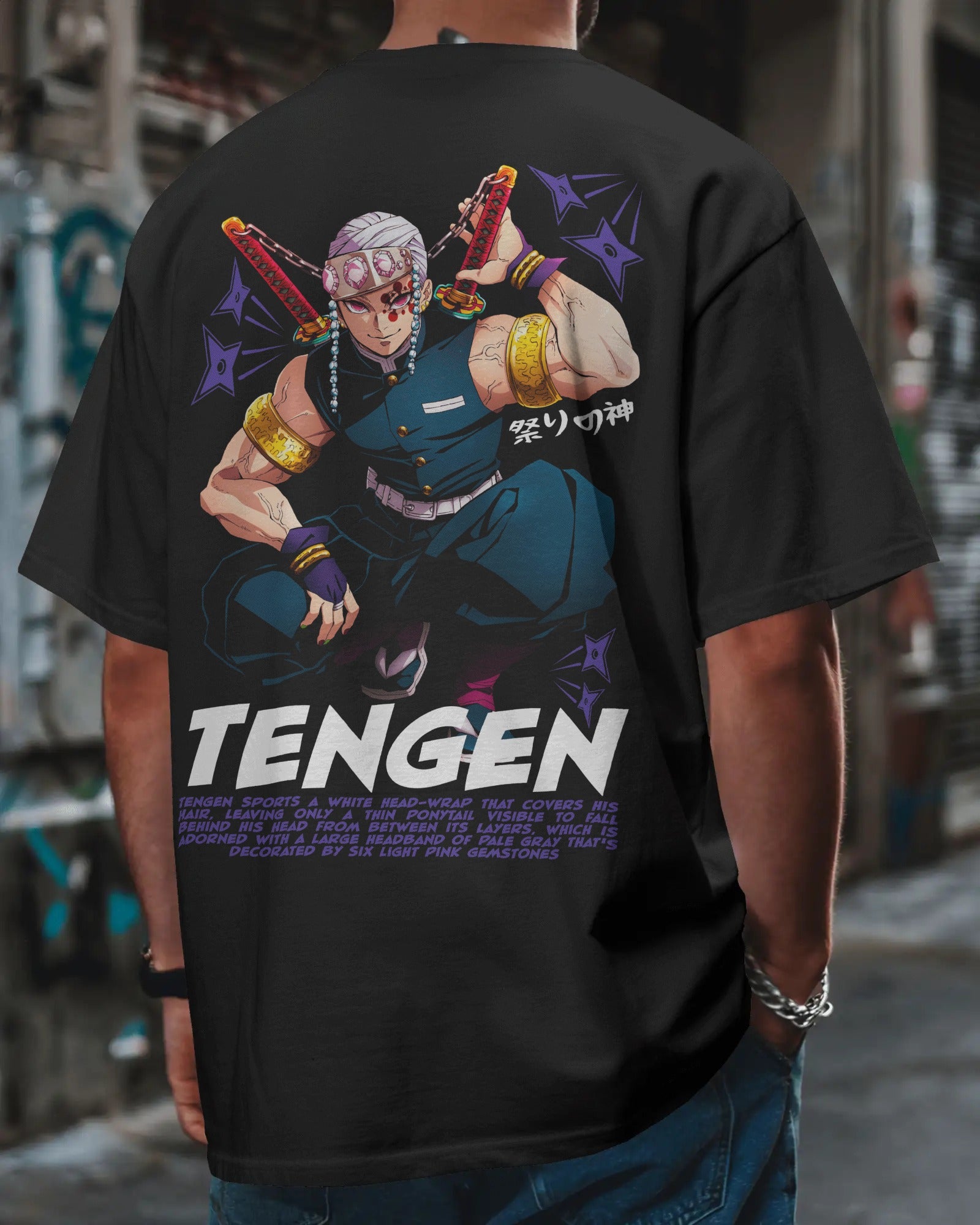 Sound Hashira Supreme: Tengen Style Oversized T-Shirt