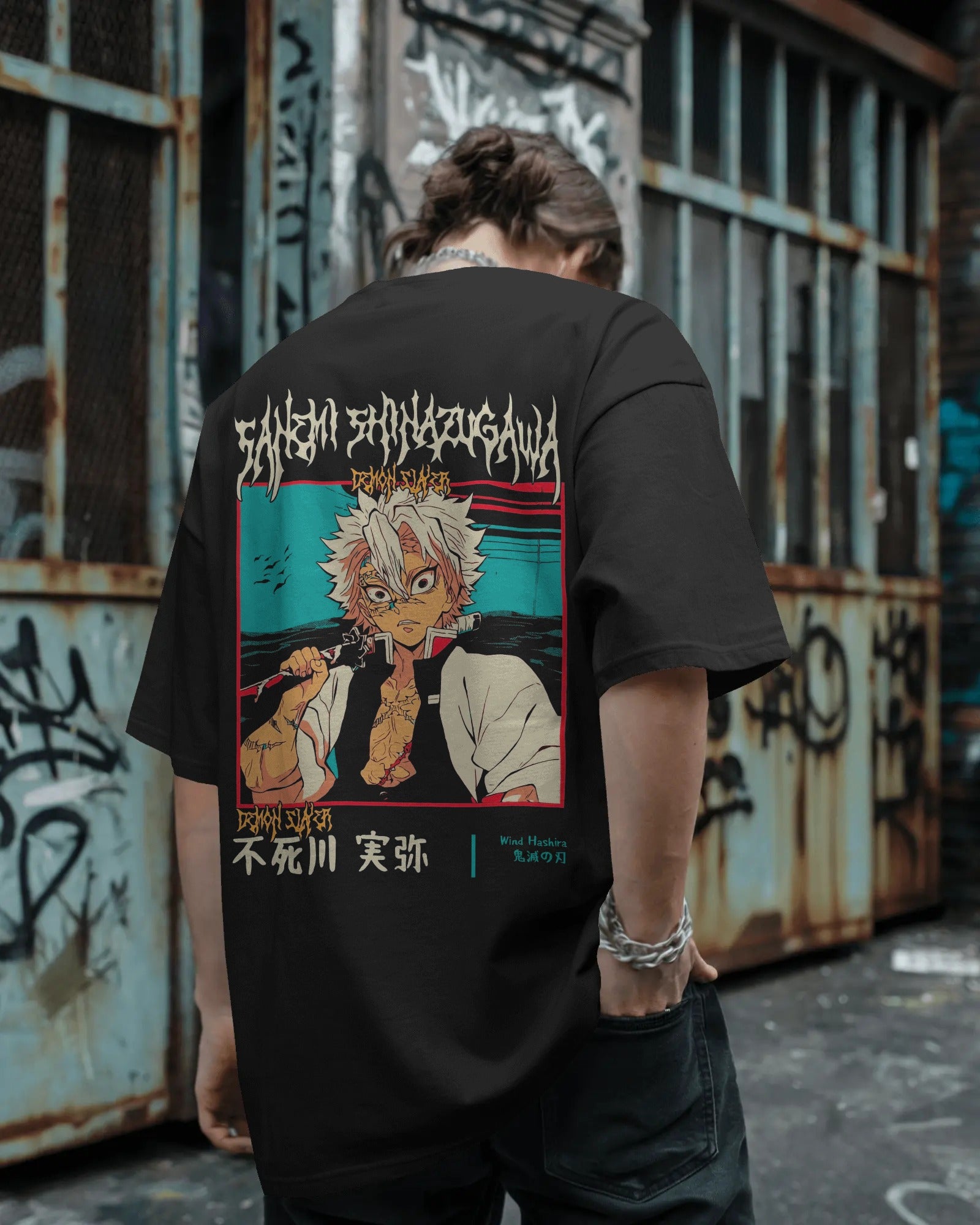 Sanemi Shinazugawa: Demon Slayer Elite Oversized T-Shirt