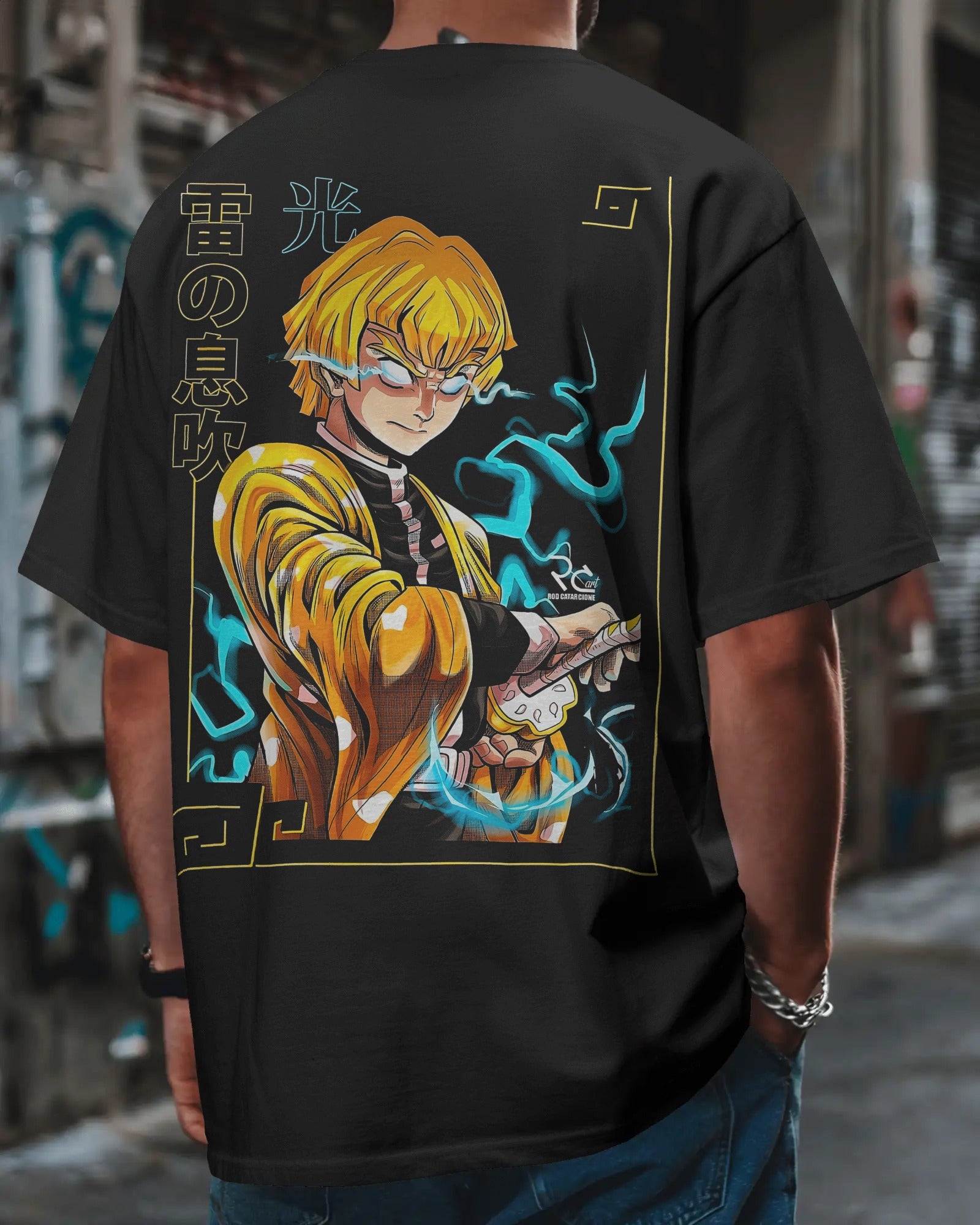 Zenitsu Agatsuma  Oversized Standard T-Shirt
